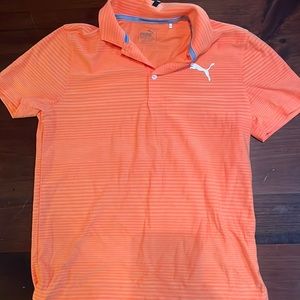 Puma orange golf polo boys